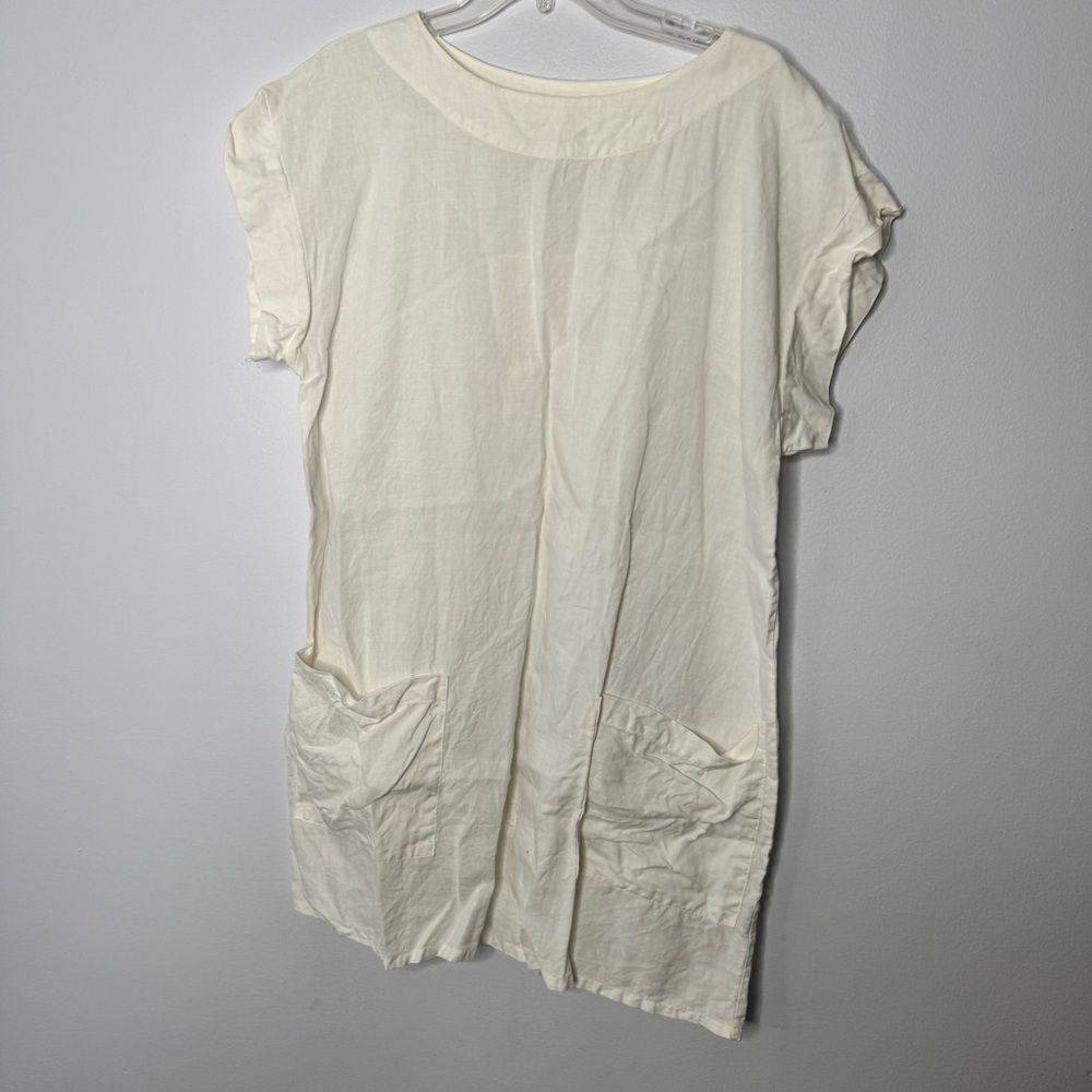 Bryn Walker ivory linen dress size medium